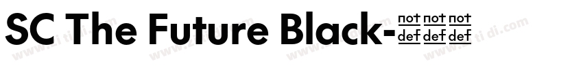 SC The Future Black字体转换